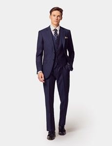 Slim Fit Dark Blue Twill Suit-preview2