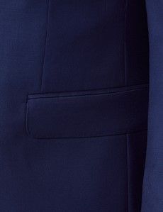 Royal Blue Twill Weave 3 Piece Slim Suit-preview3