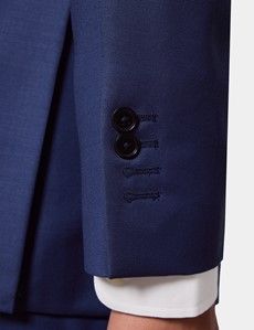 Slim Fit Royal Blue Twill Suit-preview7