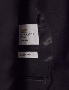 Dark Charcoal Twill 3 Piece Slim Suit-preview4