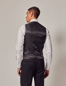 Dark Charcoal Twill 3 Piece Slim Suit-preview11