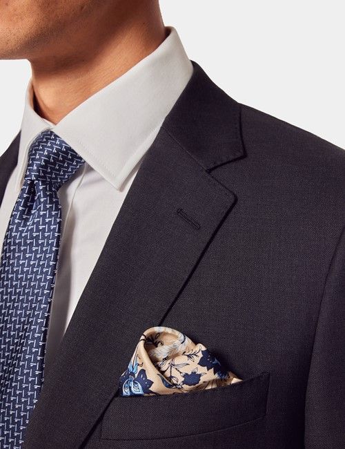 Slim Fit Dark Charcoal Twill Suit-preview