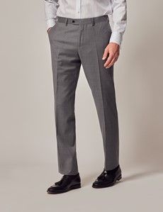 Mid Grey Twill Weave 3 Piece Slim Suit-preview9
