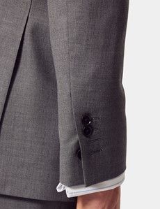 Slim Fit Mid Grey Twill Suit-preview7