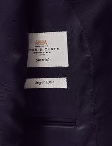 Slim Fit Mid Navy Twill Suit-preview4