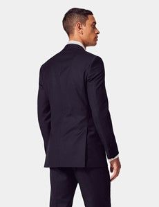 Slim Fit Mid Navy Twill Suit-preview5