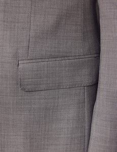 Light Grey Twill Slim Suit Jacket-preview2