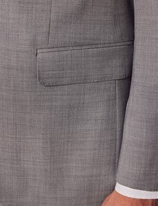 Light Grey Twill Weave Slim Suit-preview3