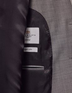 Light Grey Twill Weave Slim Suit-preview4