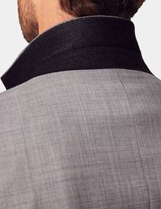 Light Grey Twill Weave Slim Suit-preview6