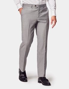 Light Grey Twill Weave Slim Suit-preview8