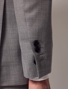 Light Grey Twill Weave 3 Piece Slim Suit-preview7