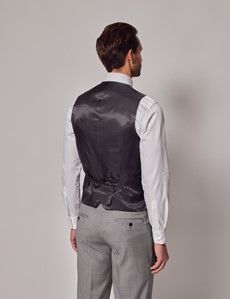Light Grey Twill Weave 3 Piece Slim Suit-preview11