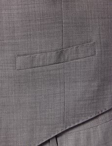 Light Grey Twill Weave 3 Piece Slim Suit-preview13