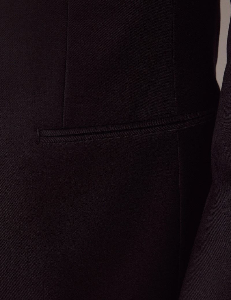 Black Mens Double Breasted Slim-fit Suit With Gold Buttons 46 Long Double Breasted Vest