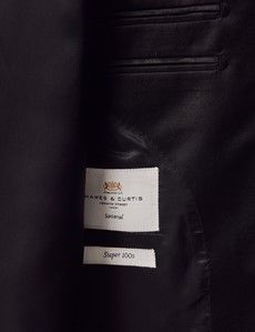 Black Wool Slim Fit Shawl Tuxedo Jacket-preview7