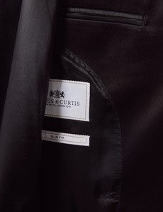 Slim Fit Black Shawl Dinner Suit Jacket