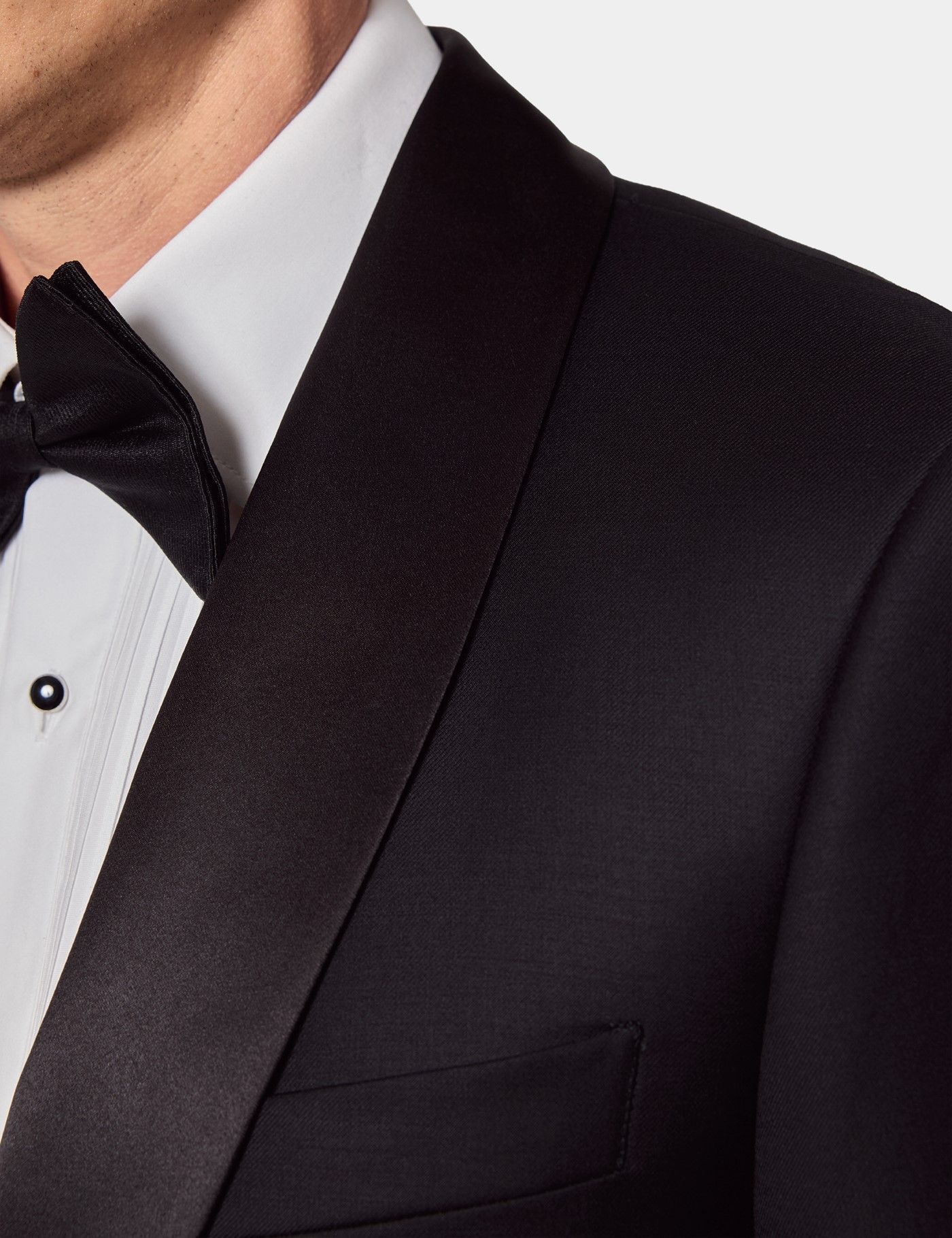 Slim Fit Black Shawl Dinner Suit-preview