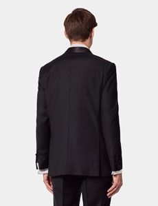 Slim Fit Black Shawl Dinner Suit