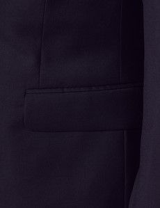 Slim Fit Navy Shawl Dinner Suit Jacket-preview2