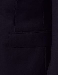 Navy Wool Slim Fit Shawl Tuxedo-preview3