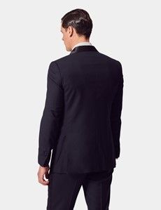 Slim Fit Navy Shawl Dinner Suit-preview5