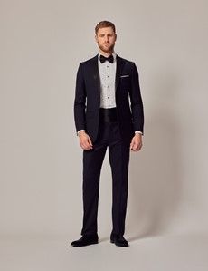 Black Wool Slim Fit Tuxedo