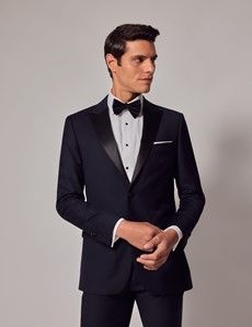 Navy Wool Slim Fit Tuxedo-preview2