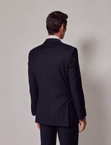 Navy Wool Slim Fit Tuxedo-preview4