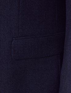 Slim Fit Dark Blue Birdseye Suit-preview3