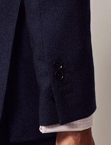 Dark Blue Birdseye 3 Piece Slim Suit-preview7