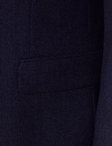 Dark Blue Birdseye 3 Piece Slim Suit-preview3