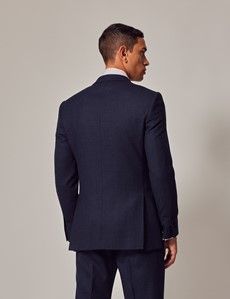 Dark Blue Birdseye 3 Piece Slim Suit-preview5