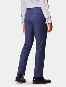 Slim Fit Mid Blue Sharkskin Suit-preview10
