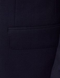 Navy Hopsack Slim Suit Jacket-preview3