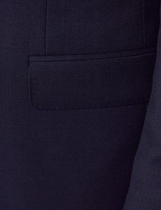 Slim Fit Navy Hopsack Suit
