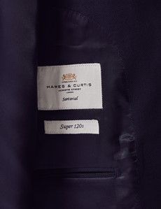 Slim Fit Navy Hopsack Suit