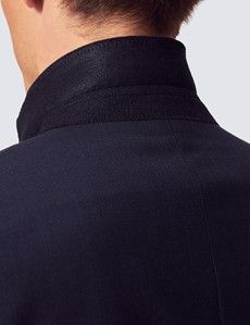 Slim Fit Navy Hopsack Suit