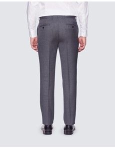 Men’s Grey Birdseye Plain 3 Piece Slim Fit Suit-preview4