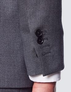 Men’s Grey Birdseye Plain 3 Piece Slim Fit Suit-preview9