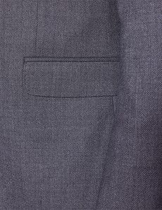 Men’s Grey Birdseye Plain 3 Piece Slim Fit Suit-preview12