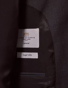 Dark Grey Crepe Slim Suit-preview4