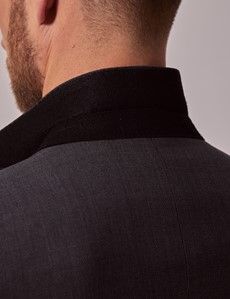 Dark Grey Crepe Slim Suit-preview6