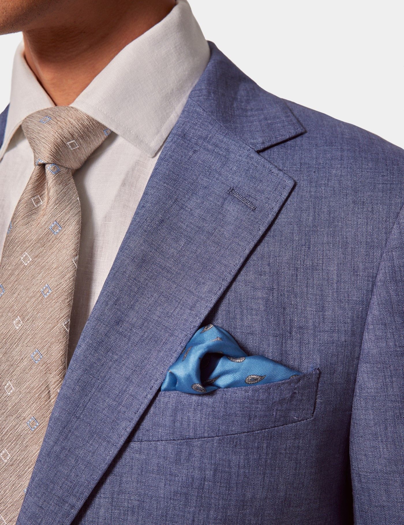 Slim Fit Denim Blue Suit Jacket-preview