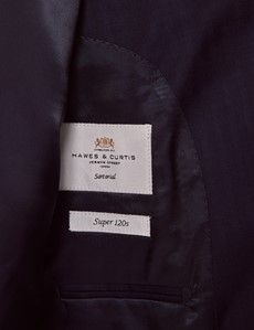 Slim Fit Navy Herringbone Suit Jacket-preview4