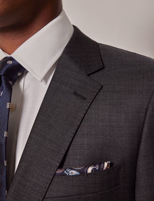 Charcoal Herringbone Slim Suit-preview