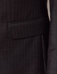 Charcoal Herringbone Slim Suit-preview3
