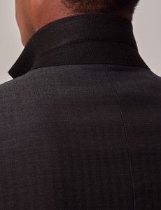 Charcoal Herringbone Slim Suit-preview5