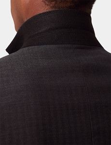 Slim Fit Charcoal Herringbone Suit-preview6