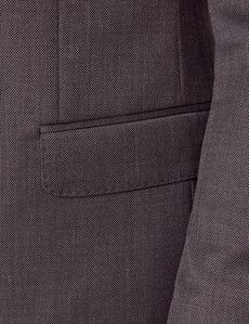 Slim Fit Charcoal Birdseye Suit Jacket-preview2